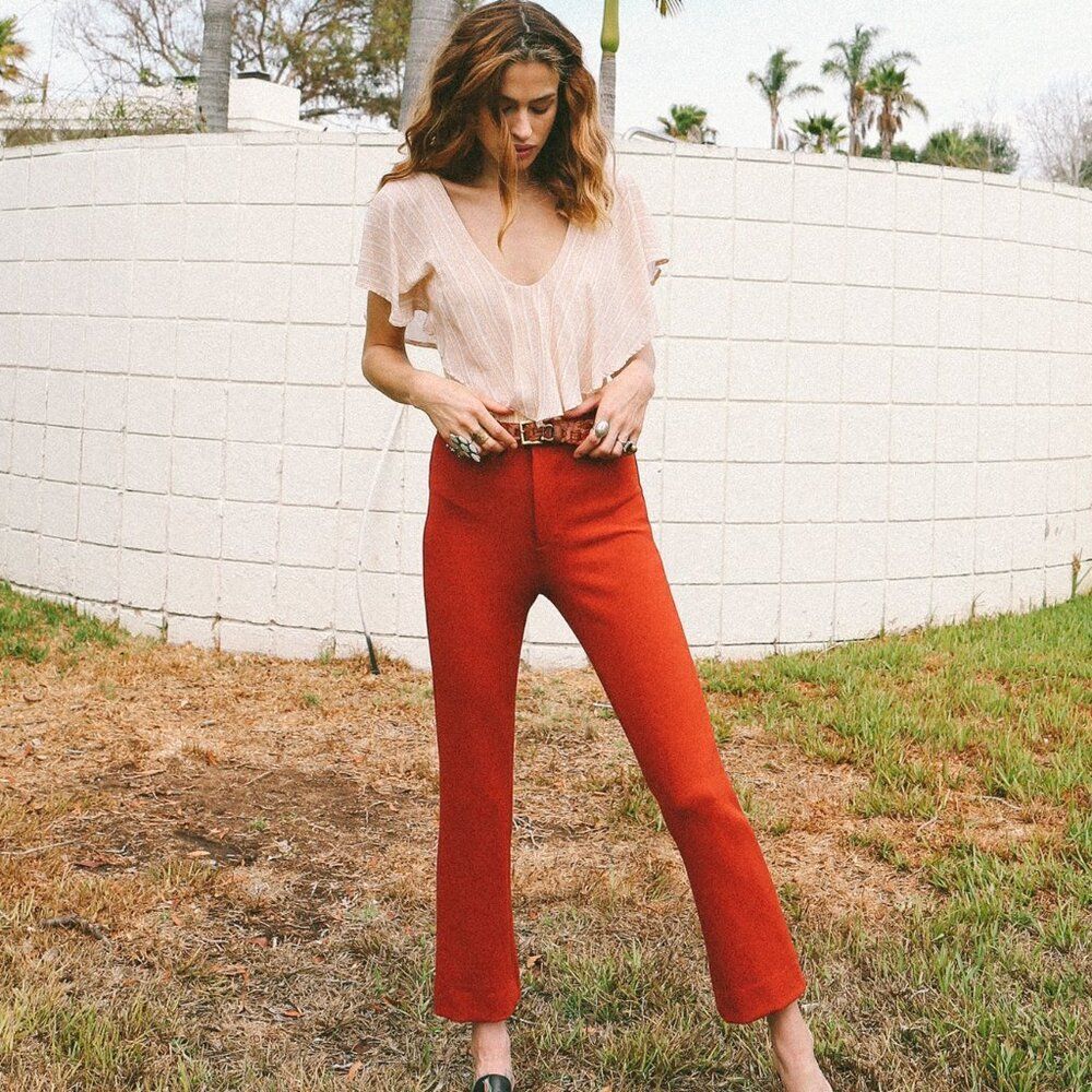 Novella Royale The Abby Pant Burnt Rust S